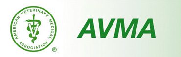 AVMA logo with green emblem and text.