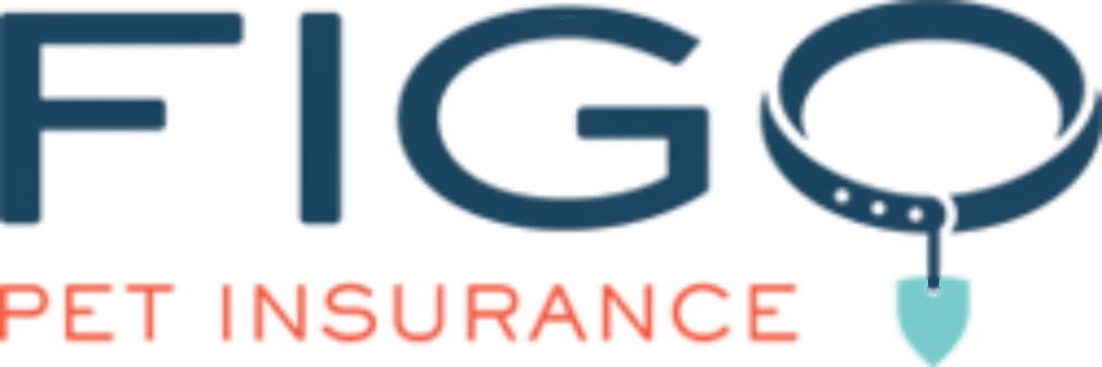 Figo Pet Insurance logo with collar design.